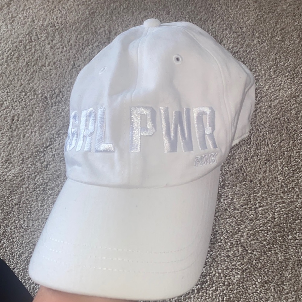 Victoria’s Secret pink women’s girl power white hat